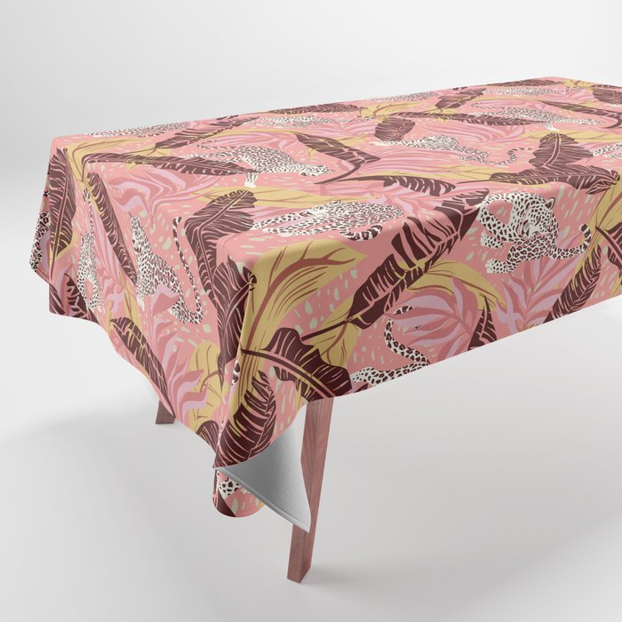 Leopard Crush Pink Tablecloth Gallery Image 1
