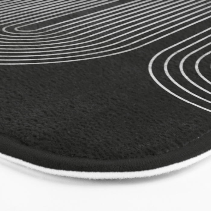 Mid-Century Modern No.18 - Woodblock Print Bath Mat Gallery Image 3