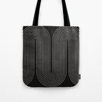 Mid-Century Modern No.18 - Woodblock Print Tote Bag Gallery Image 1