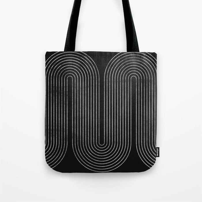 Mid-Century Modern No.18 - Woodblock Print Tote Bag Gallery Image 1