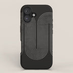 Mid-Century Modern No.18 - Woodblock Print iPhone Case Gallery Image 1
