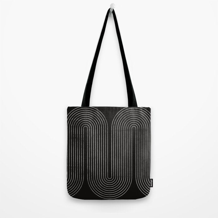 Mid-Century Modern No.18 - Woodblock Print Tote Bag Gallery Image 2
