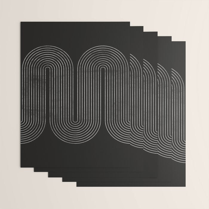 Mid-Century Modern No.18 - Woodblock Print Wrapping Paper Gallery Image 3