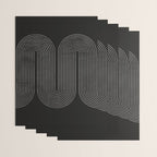 Mid-Century Modern No.18 - Woodblock Print Wrapping Paper Gallery Image 3