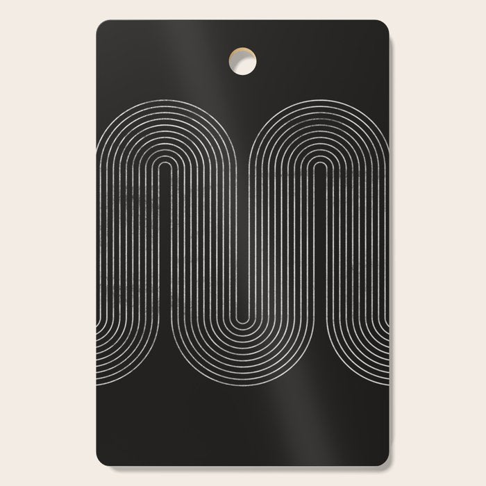 Mid-Century Modern No.18 - Woodblock Print Cutting Board Gallery Image 1