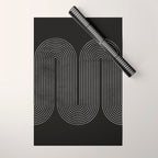 Mid-Century Modern No.18 - Woodblock Print Wrapping Paper Gallery Image 1