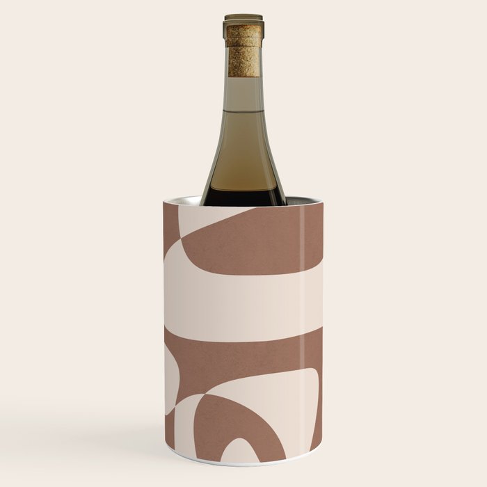 Mocha Modern Abstract 2 Wine Chiller Gallery Image 1
