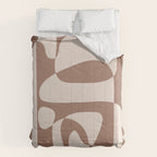 Mocha Modern Abstract 2 Comforter Gallery Image 6