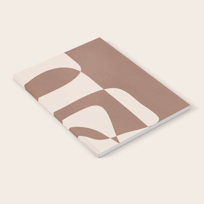 Mocha Modern Abstract 2 Notebook