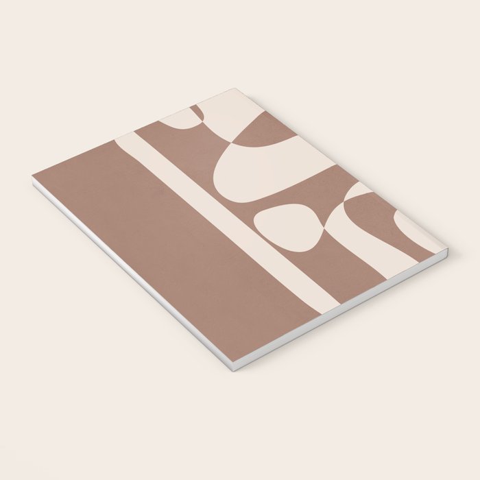 Mocha Modern Abstract 2 Notebook Gallery Image 3