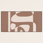 Mocha Modern Abstract 2 Desk Mat Gallery Image 3