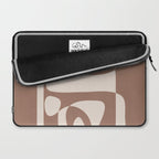 Mocha Modern Abstract 2 Laptop Sleeve Gallery Image 2