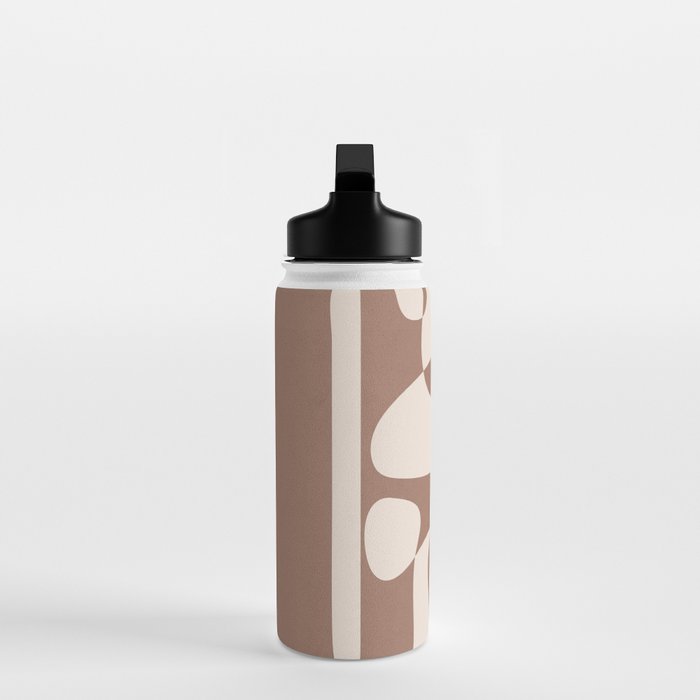Mocha Modern Abstract 2 Water Bottle Gallery Image 3