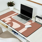 Mocha Modern Abstract 2 Desk Mat Gallery Image 2