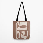 Mocha Modern Abstract 2 Tote Bag Gallery Image 2