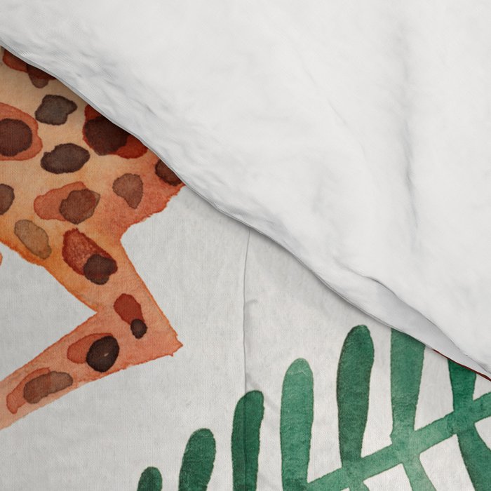 Cheetah Collection - Orange & Green Palette Comforter Gallery Image 4