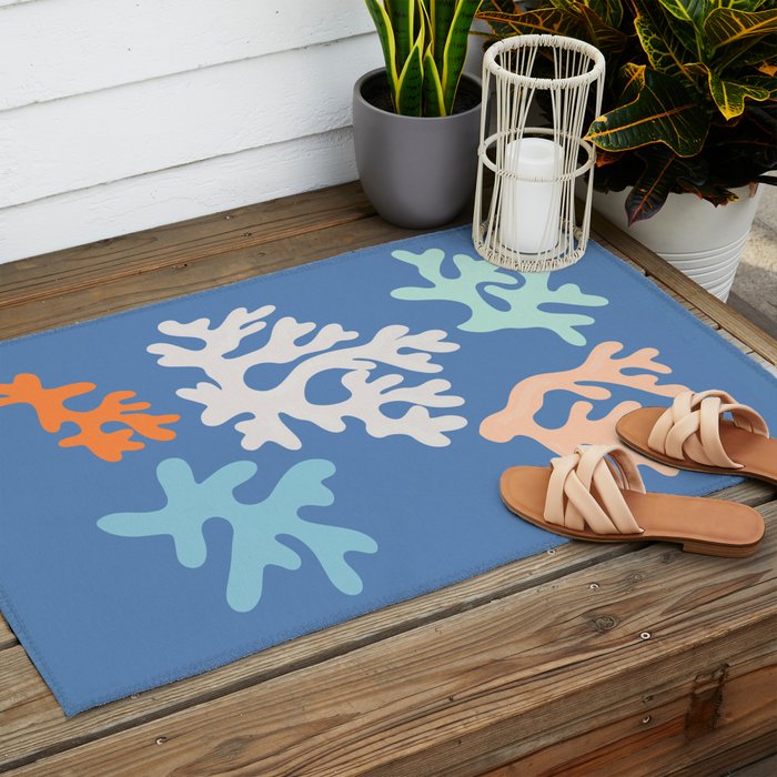 Coral Reef fragments Outdoor Rug Gallery Image 2