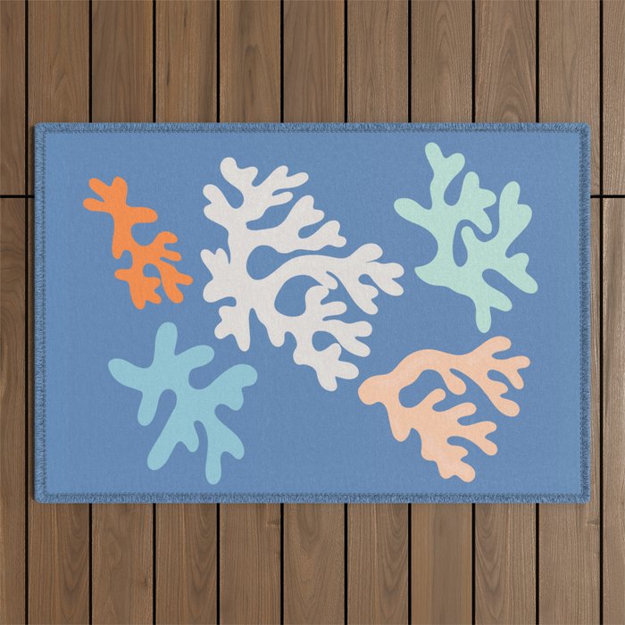 Coral Reef fragments Outdoor Rug Gallery Image 1
