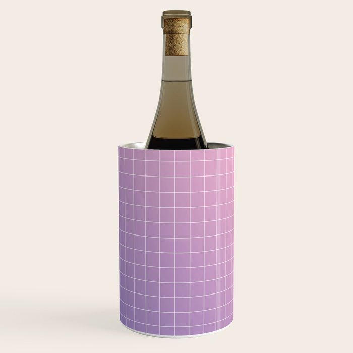 purple / pink - grid Wine Chiller Gallery Image 3