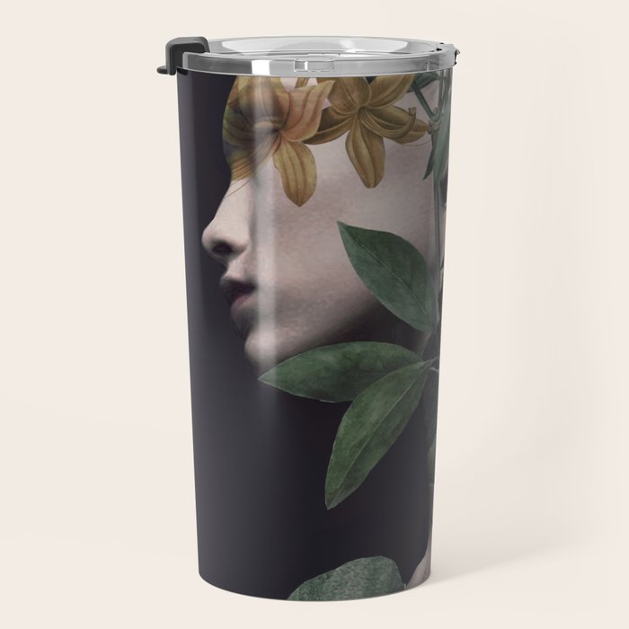Lady Portrait Travel Mug Gallery Image 3