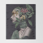 Lady Portrait Throw Blanket Gallery Image 2
