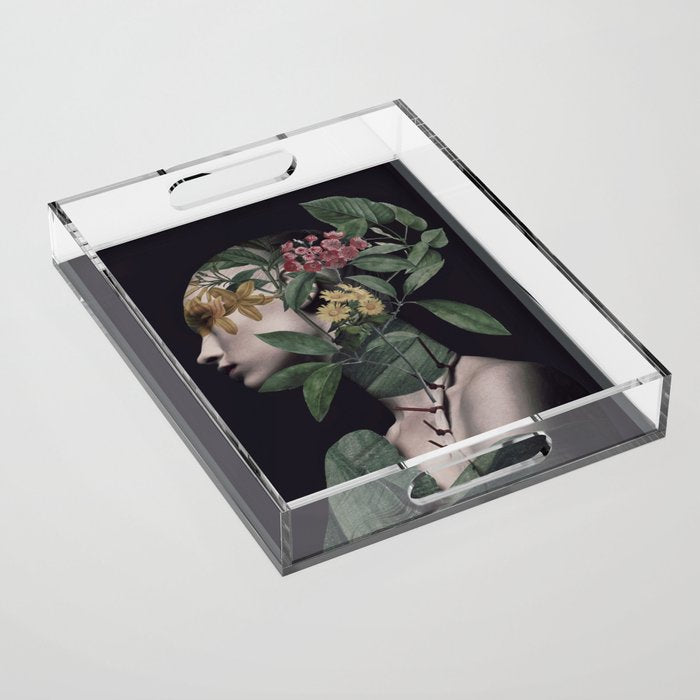 Lady Portrait Acrylic Tray Gallery Image 1