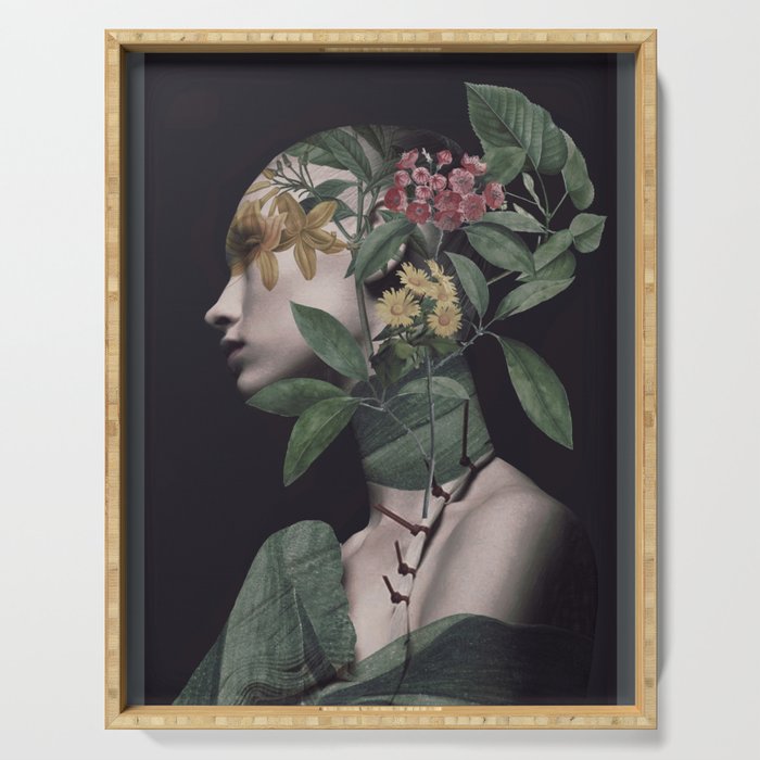 Lady Portrait Serving Tray Gallery Image 1