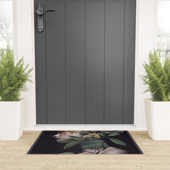 Lady Portrait Welcome Mat Gallery Image 3
