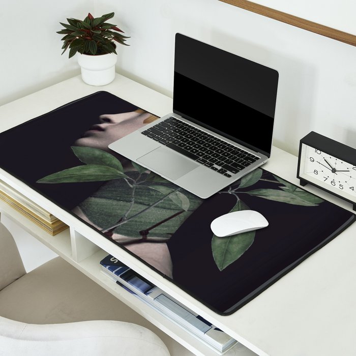 Lady Portrait Desk Mat Gallery Image 2