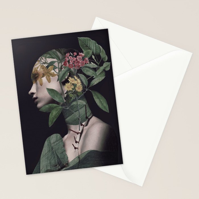 Lady Portrait Stationery Card Gallery Image 2