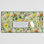 Vintage Floral Garden Desk Mat Gallery Image 1