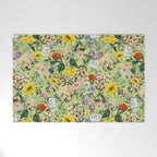 Vintage Floral Garden Welcome Mat Gallery Image 1