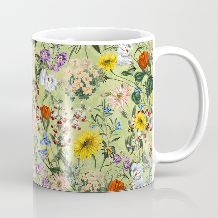 Vintage Floral Garden Coffee Mug Gallery Image 1