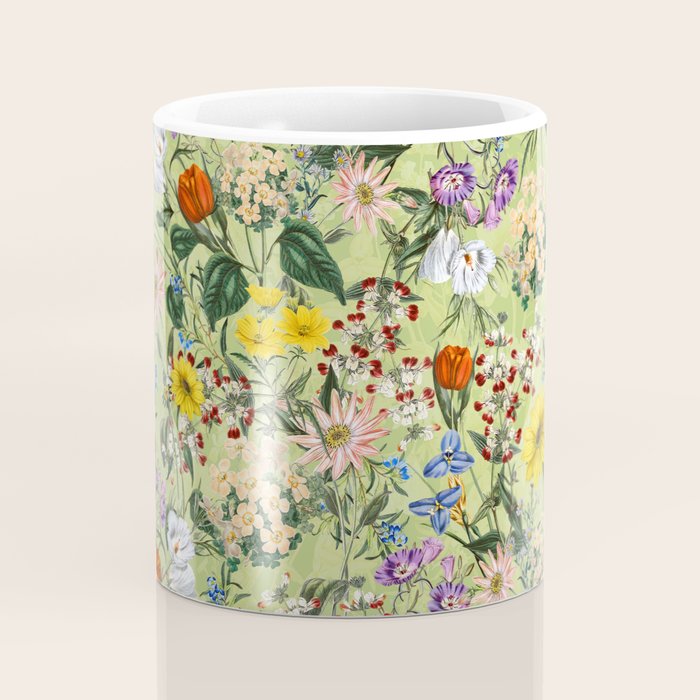 Vintage Floral Garden Coffee Mug Gallery Image 4