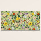 Vintage Floral Garden Desk Mat Gallery Image 3