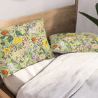 Vintage Floral Garden Pillow Sham Gallery Image 2