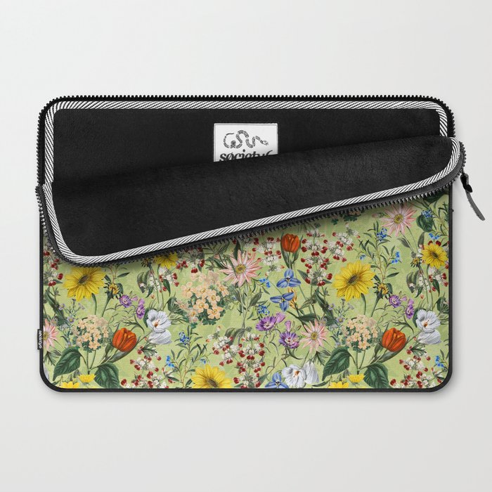 Vintage Floral Garden Laptop Sleeve Gallery Image 2