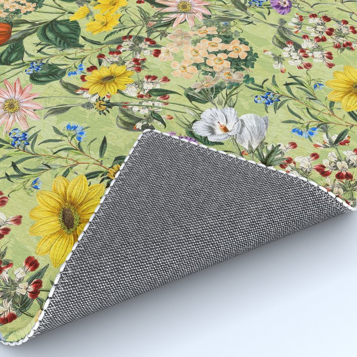 Vintage Floral Garden Rug Gallery Image 4