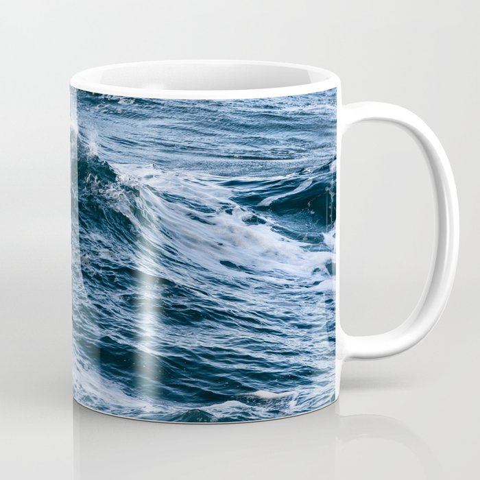 Marbled Waves of Blue Coffee Mug Gallery Image 1