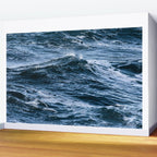 Marbled Waves of Blue Wall Mural Gallery Image 2
