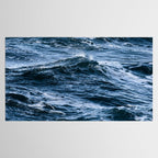 Marbled Waves of Blue Tablecloth Gallery Image 2