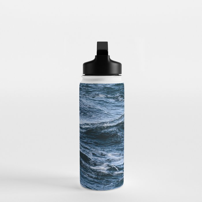 Marbled Waves of Blue Water Bottle Gallery Image 3