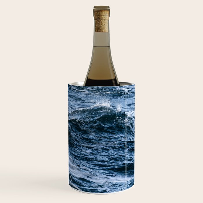 Marbled Waves of Blue Wine Chiller Gallery Image 1