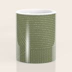 Lines (Moss Green) Coffee Mug Gallery Image 4