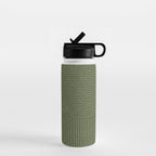 Lines (Moss Green) Water Bottle Gallery Image 1