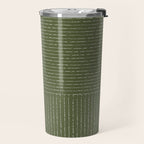Lines (Moss Green) Travel Mug Gallery Image 2