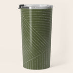 Lines (Moss Green) Travel Mug Gallery Image 3