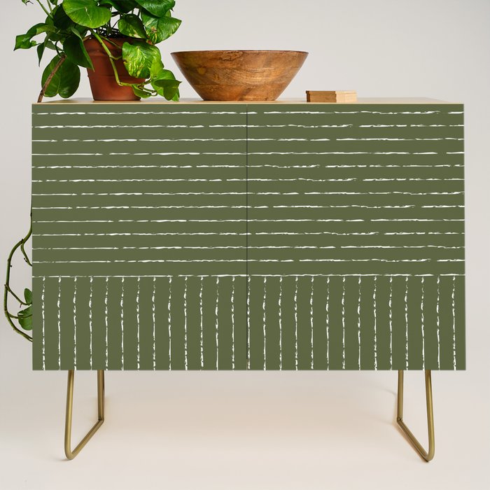 Lines (Moss Green) Credenza Gallery Image 1