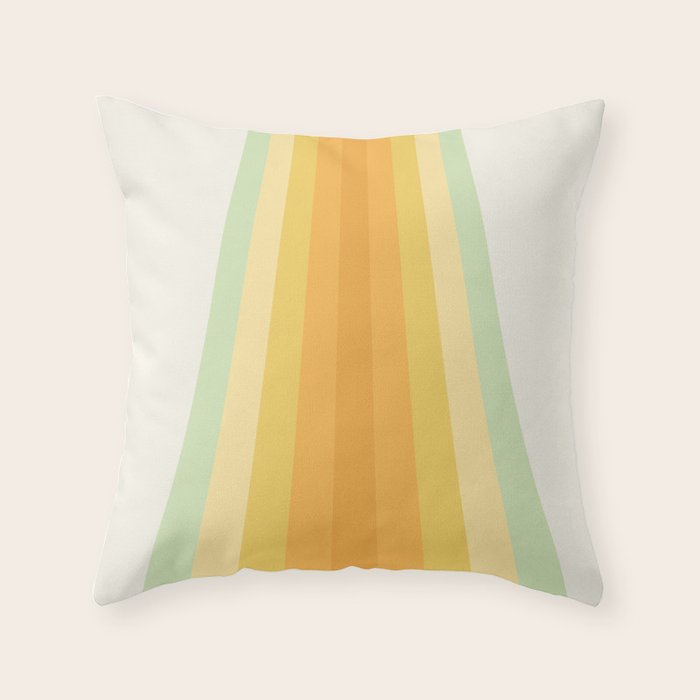 Tropical Palette Stripes Throw Pillow Gallery Image 6