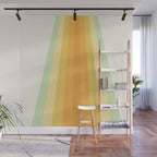 Tropical Palette Stripes Wall Mural Gallery Image 1